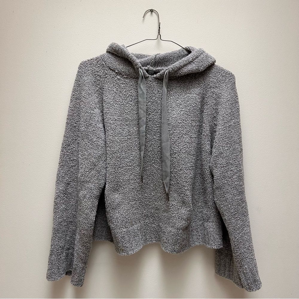 Anthropologie Margret O’leary Cozy Gray Hooded Sweater
